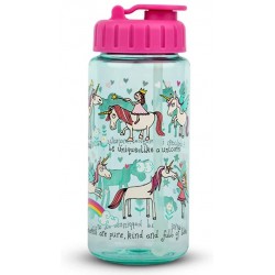 Unicorns Drinking Bottle With Straw