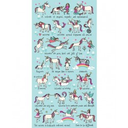 Unicorns Design Towel